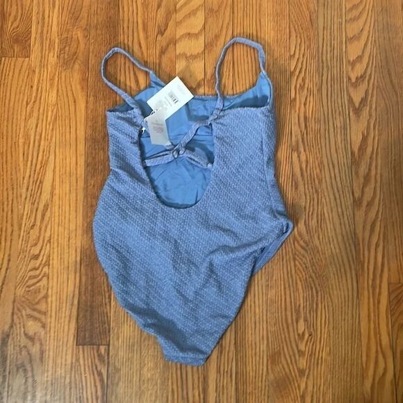 Andie Swim The Jetties One Piece Macrame Slate size XS NWT minimalist - Picture 3 of 7